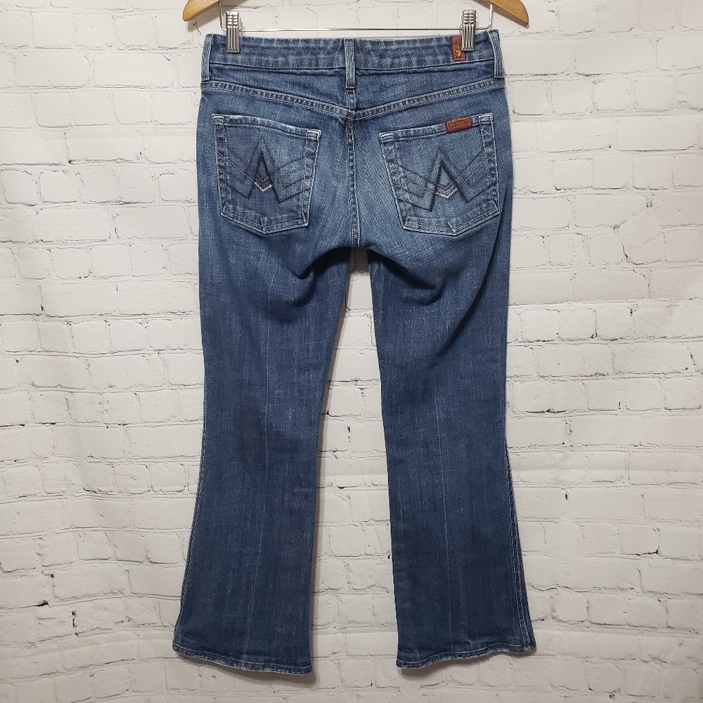 7FAM Sz 27 Vintage "A" Pocket Boot Cut Jeans - Picture 10 of 16